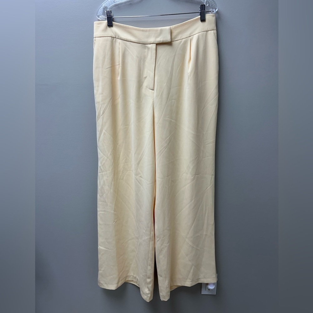 Ever New Nylah Curve Wide Leg Butter Yellow Pants